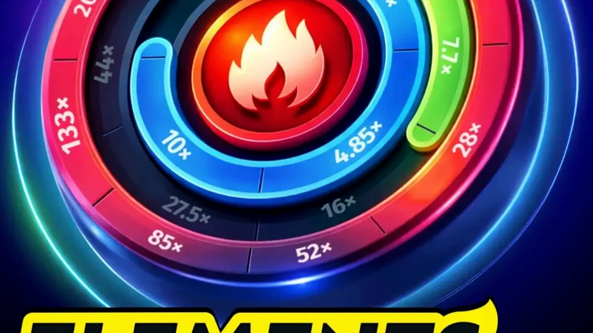 Tampilan visual elemen alam dalam permainan slot Elements of Power